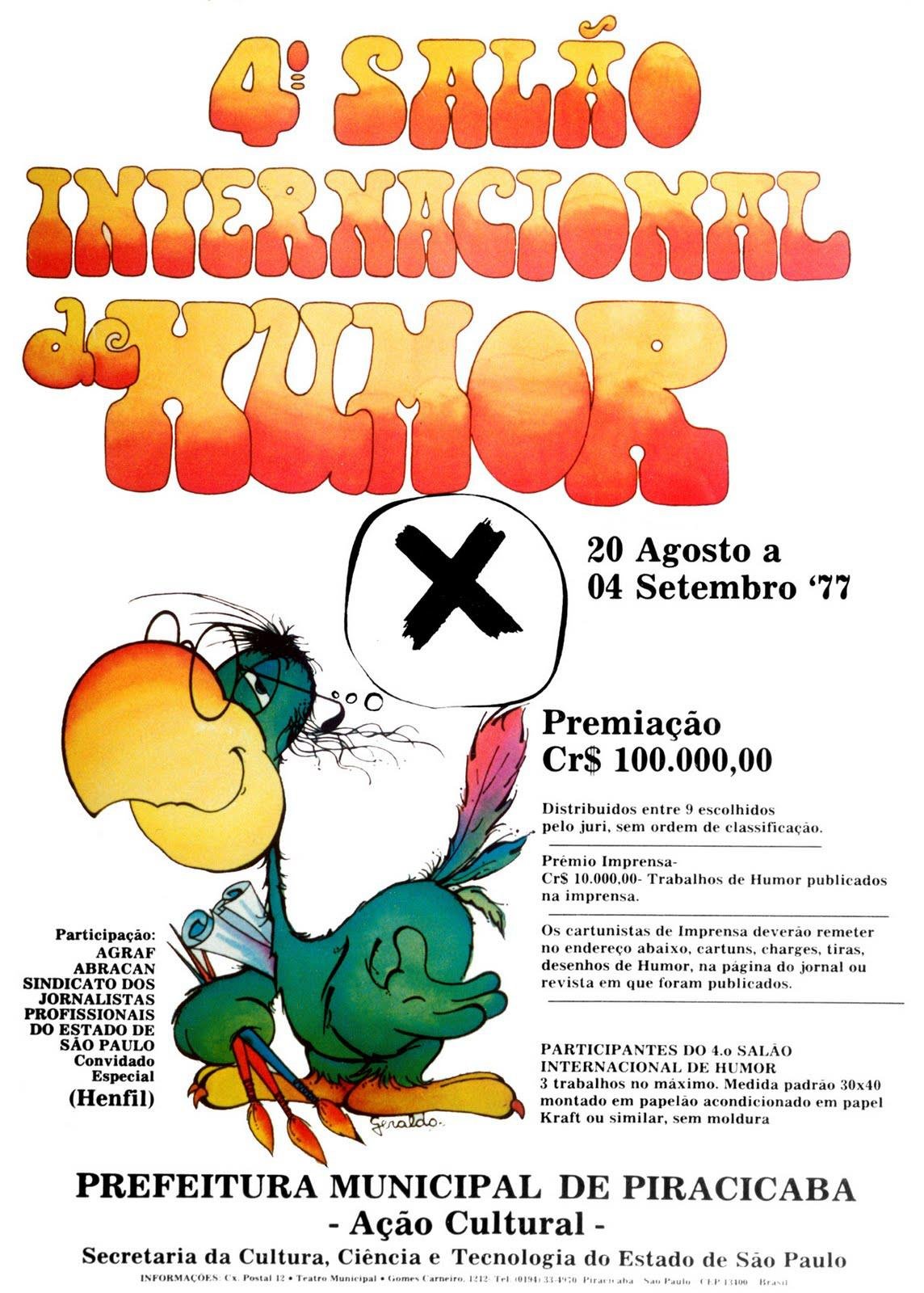 1977 – 4º Salão Internacional de Humor de Piracicaba
